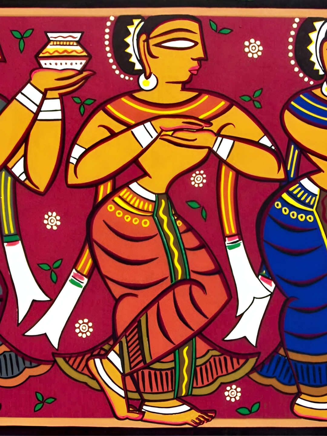 

Adventures India Blue & Grey Wooden Painting Wall Art