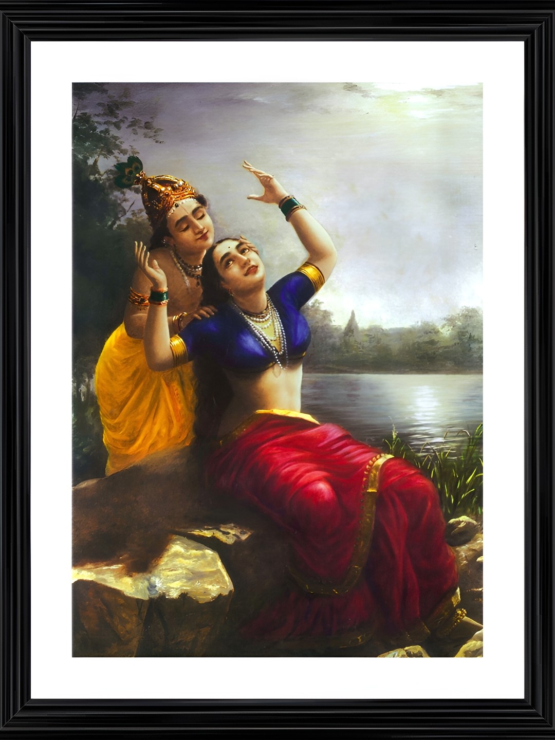 

Adventures India White & Grey Wooden Painting Wall Art