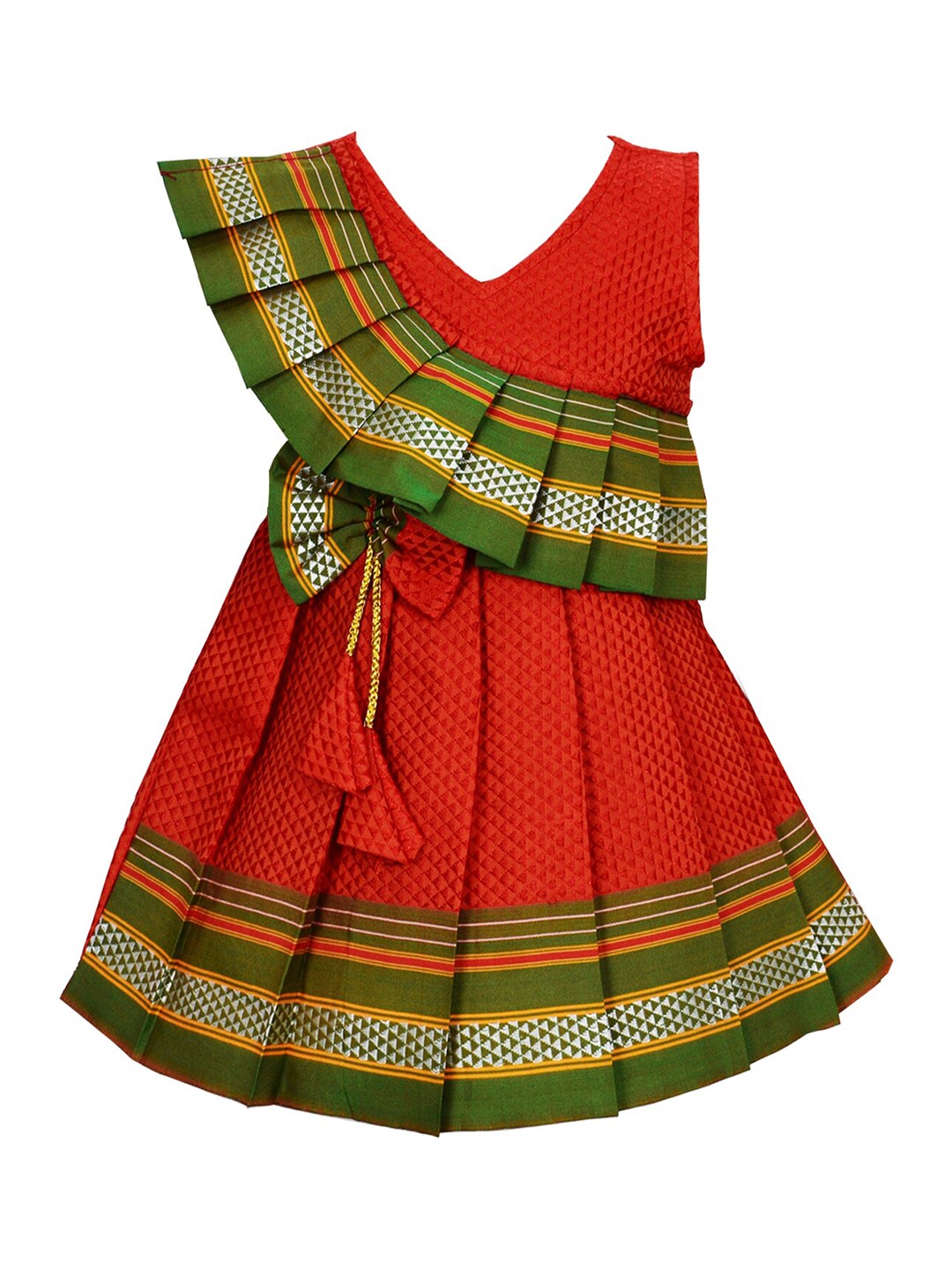 

AMIRTHA FASHION Polka Dot Print Fit & Flare Dress, Red