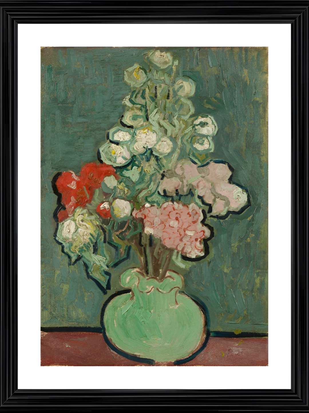 

Adventures India Black & Green Floral and Botanical Wooden Painting Wall Art