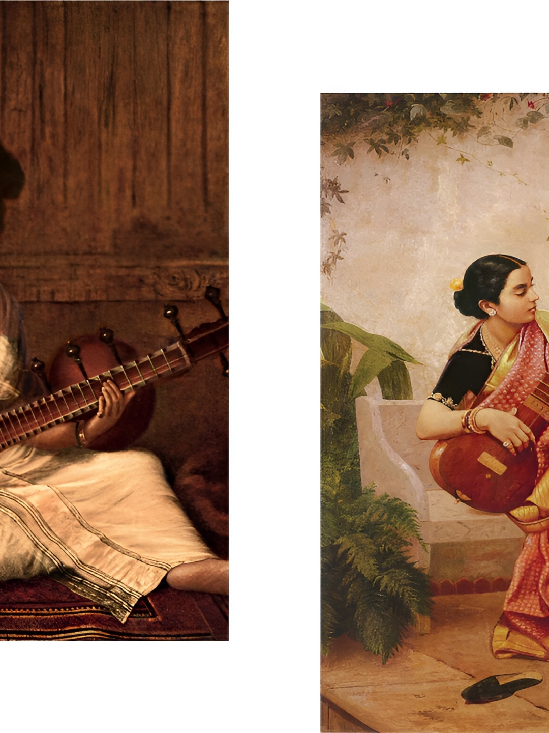 

Adventures India Brown & White 2 Pieces Wooden Paintings Wall Art
