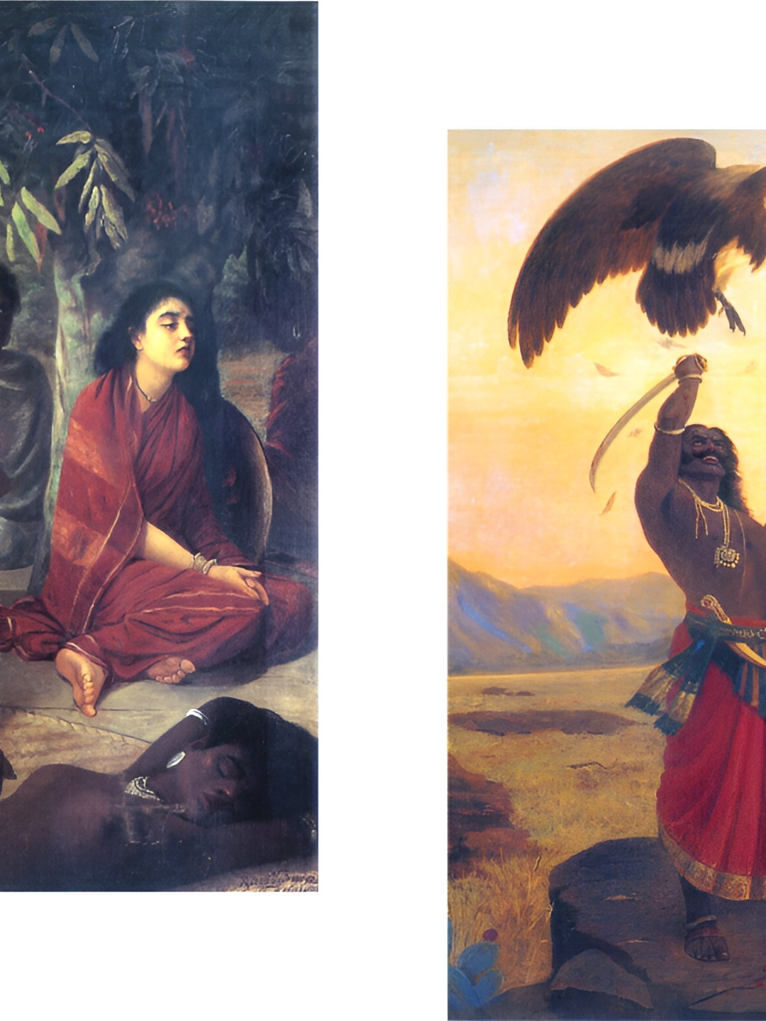 

Adventures India Red & Green 2 Pieces Wooden Painting Wall Arts