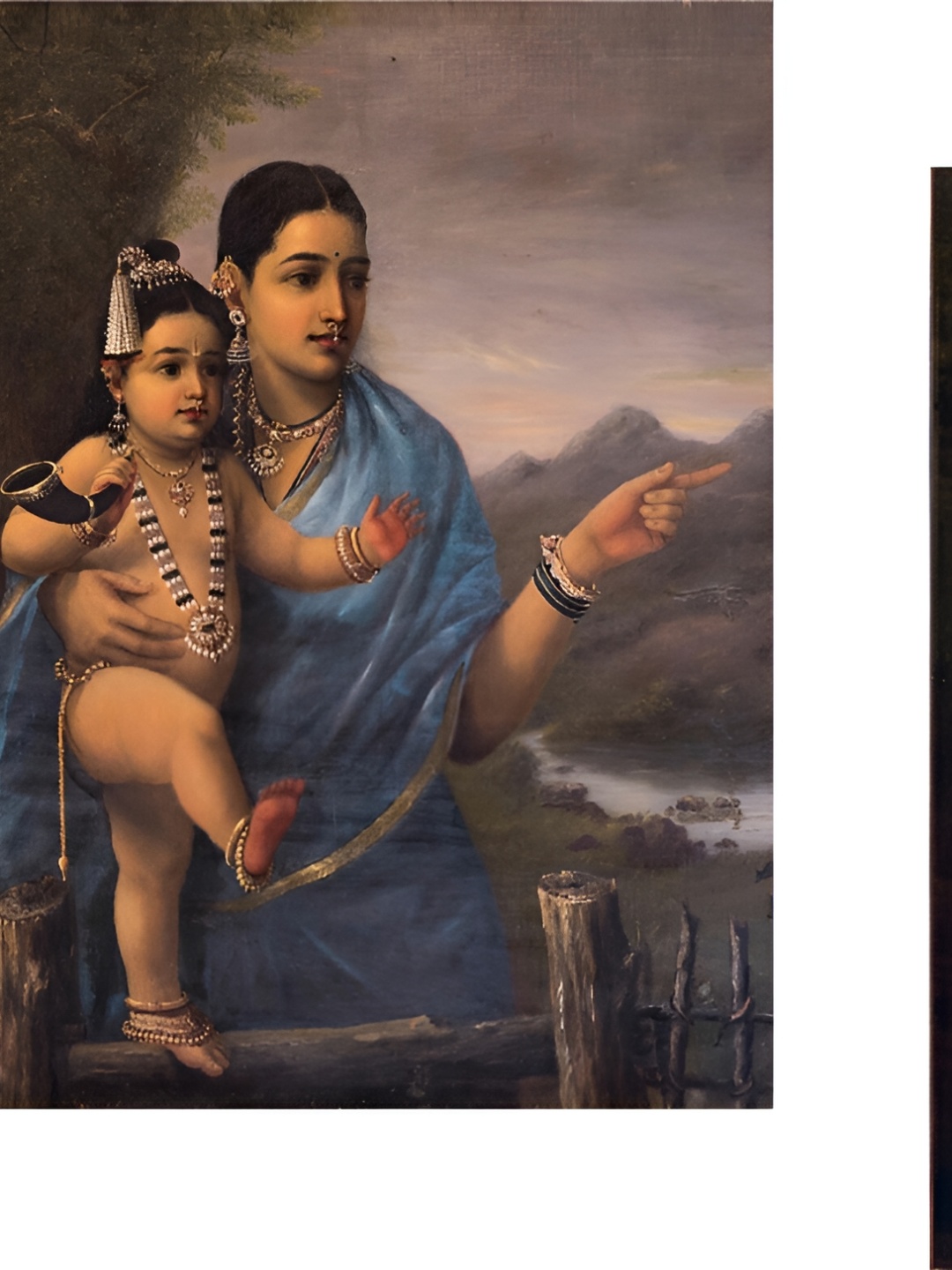

Adventures India Blue & Pink 2 Pieces Religious Wooden Wall Arts