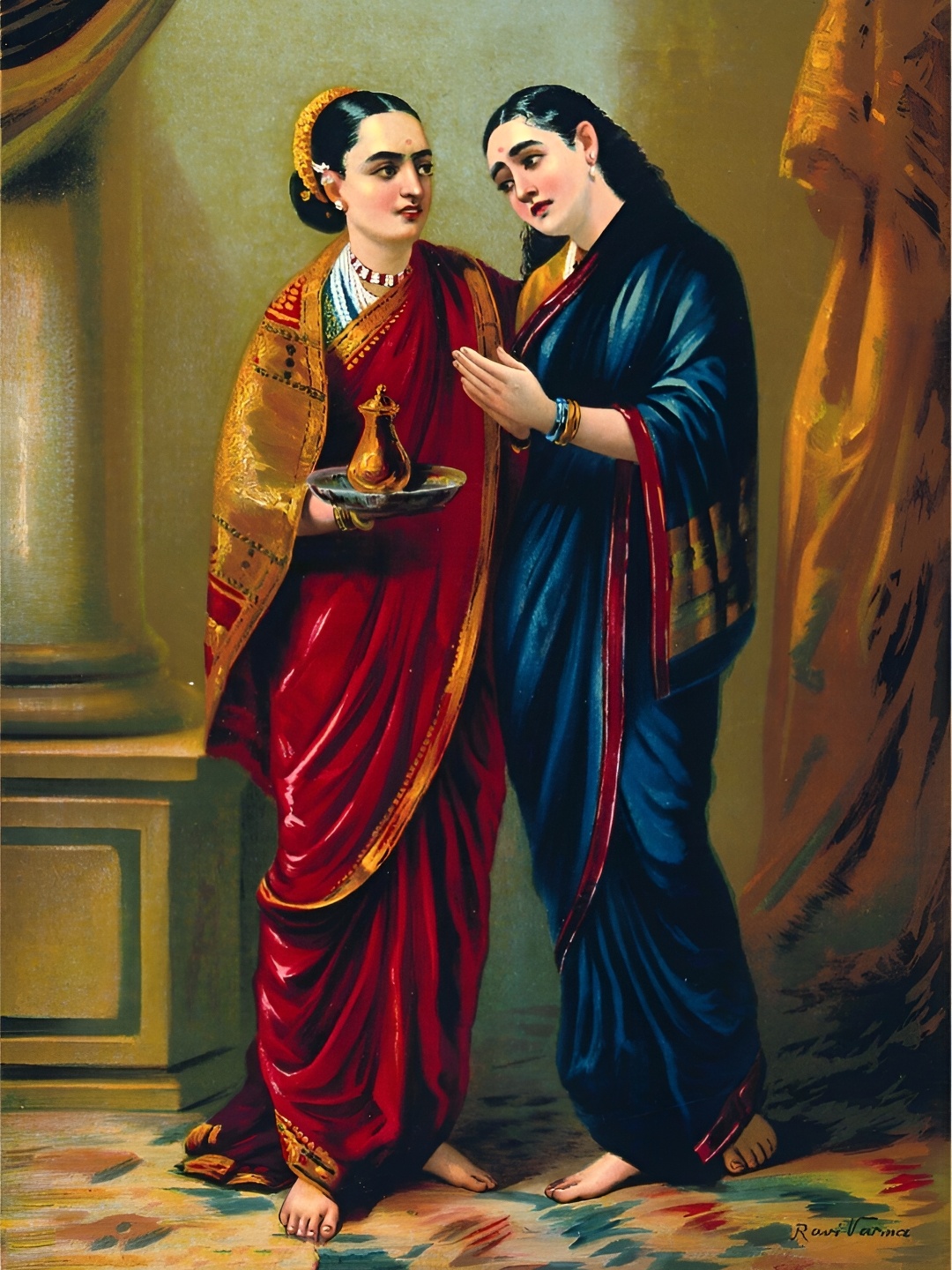 

Adventures India Blue & Brown Wooden Painting Wall Art