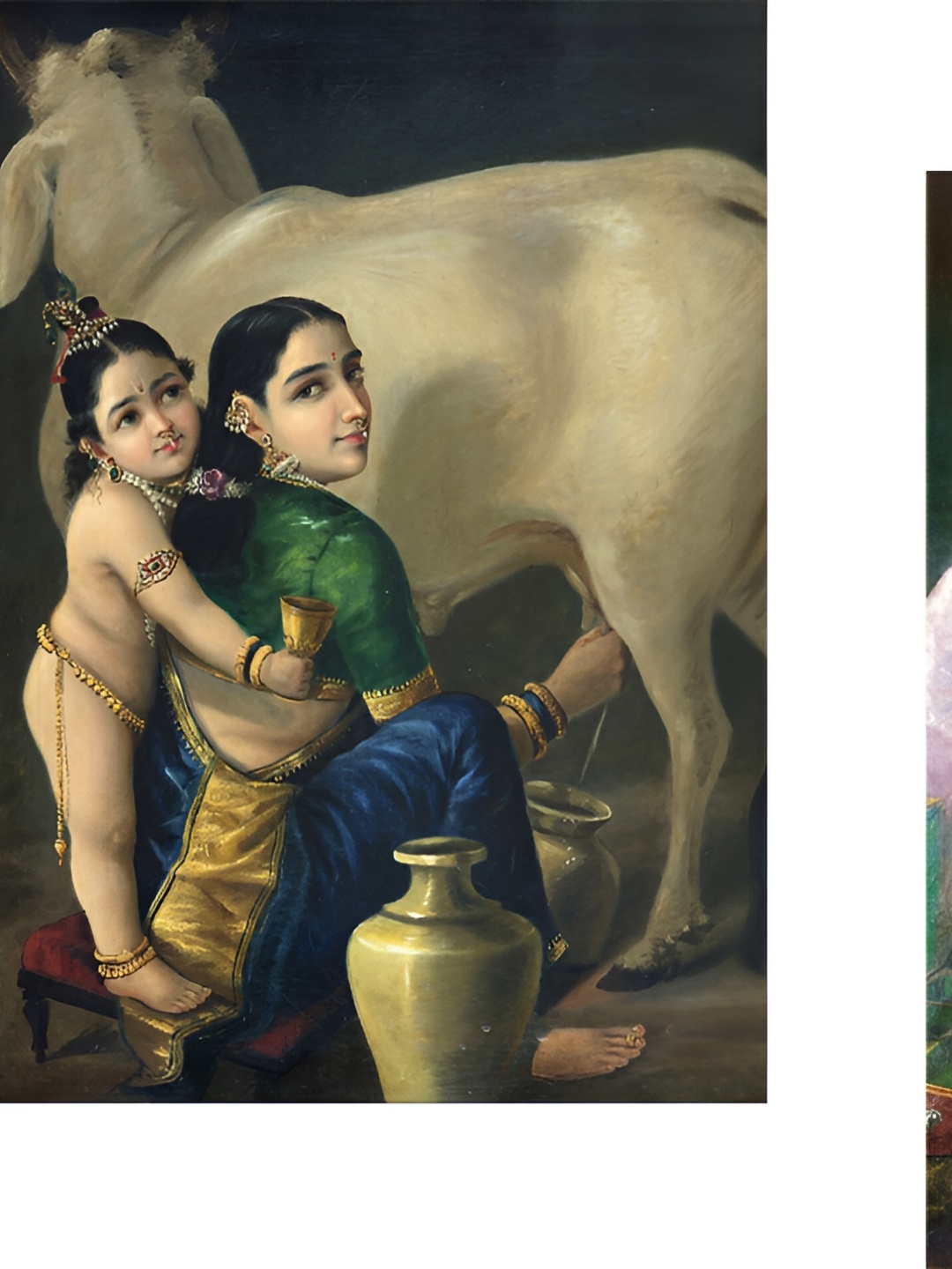 

Adventures India Rose & Off White 2 Pieces Wooden Painting Wall Arts