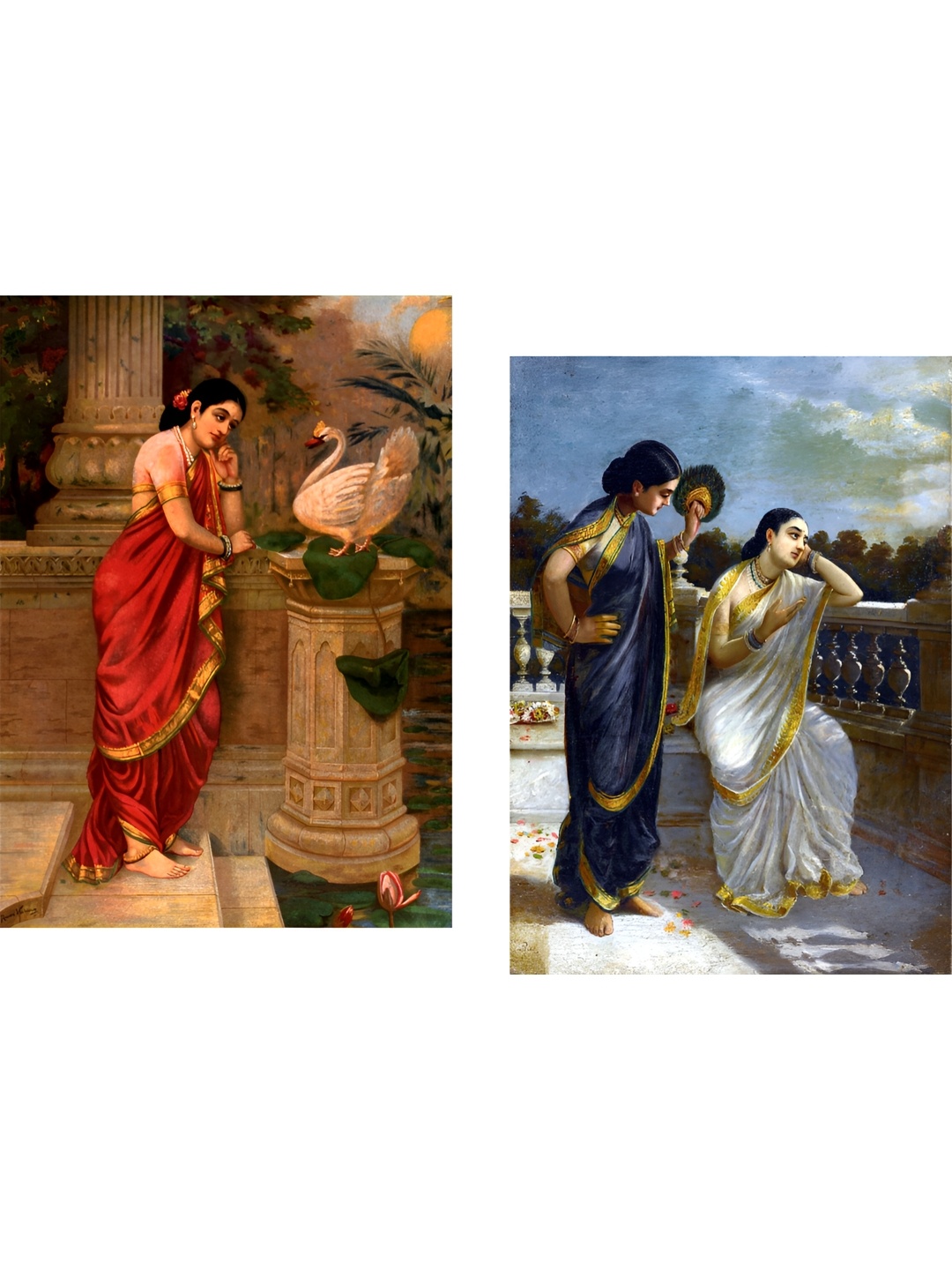 

Adventures India Blue & Red 2Pcs Wooden Other Wall Paintings