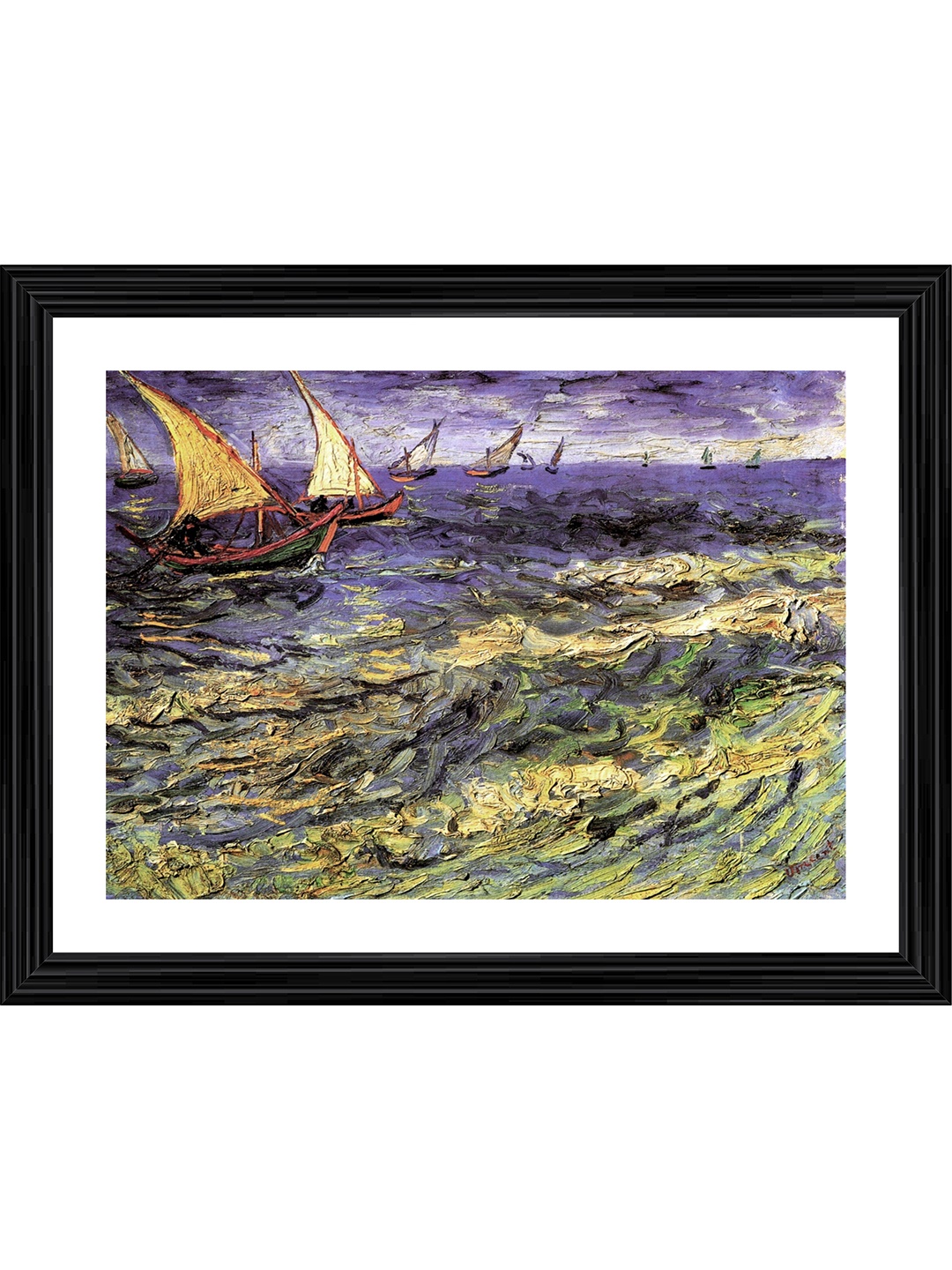 

Adventures India White & Purple Wooden Wall Painting