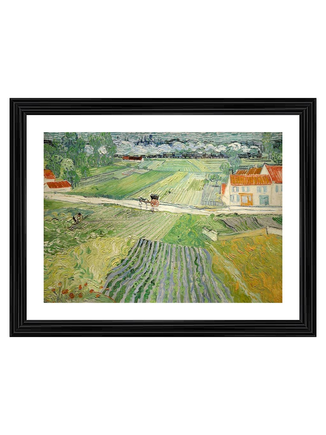 

Adventures India Green & Yellow Wooden Painting Wall Art