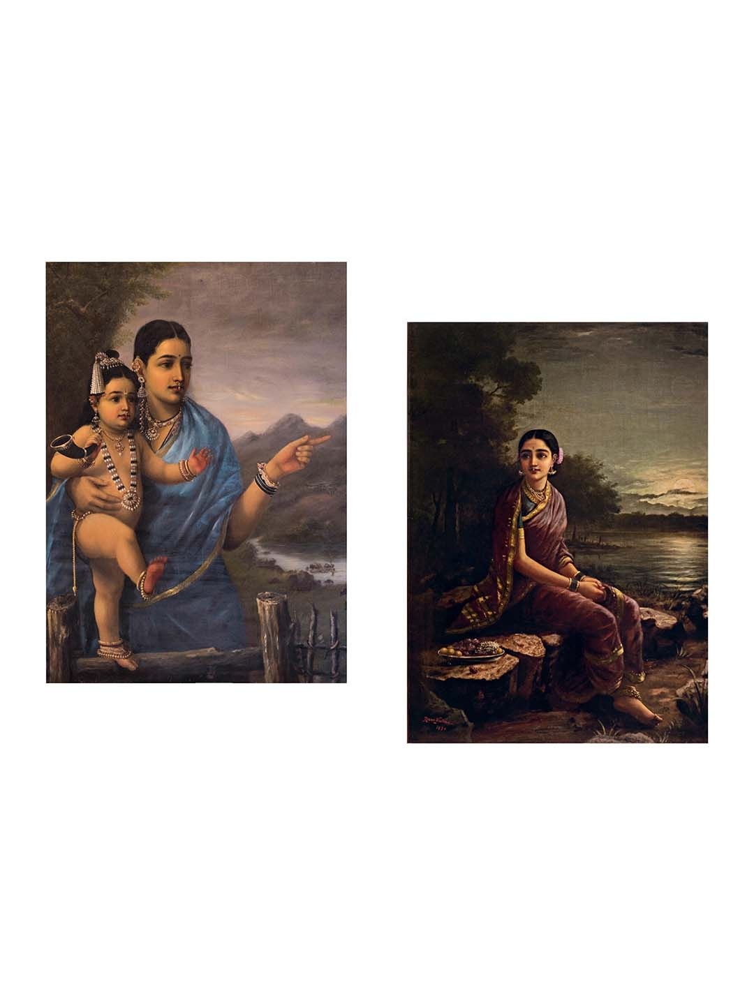 

Adventures India Blue & Black 2 Pieces Wooden Wall Paintings