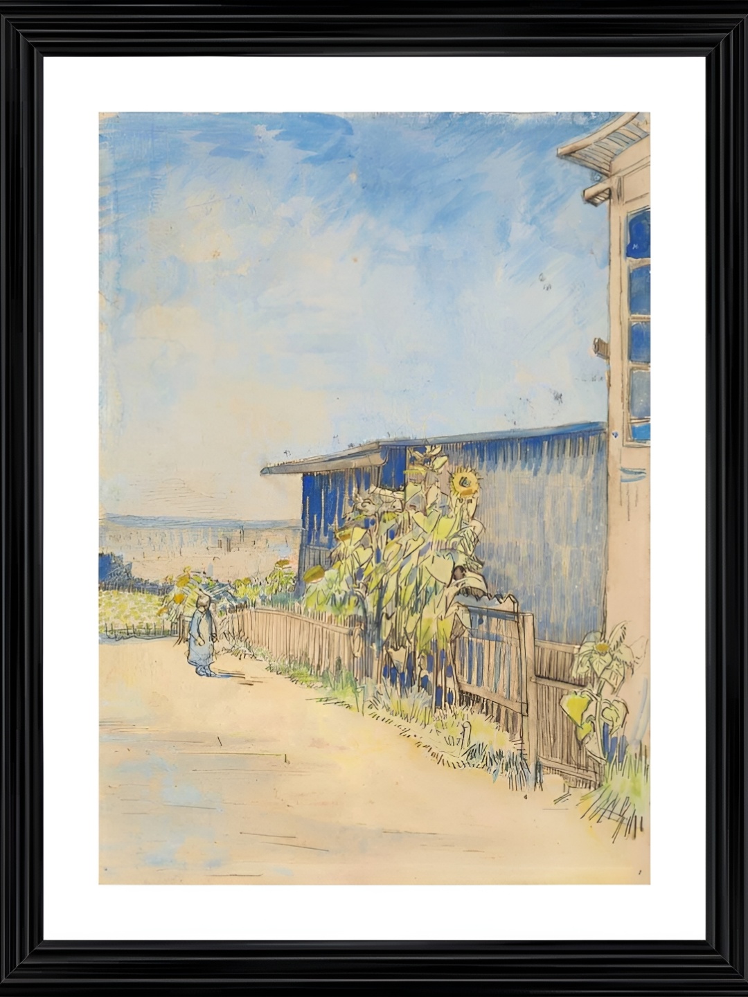 

Adventures India Blue & Beige Wooden Wall Painting