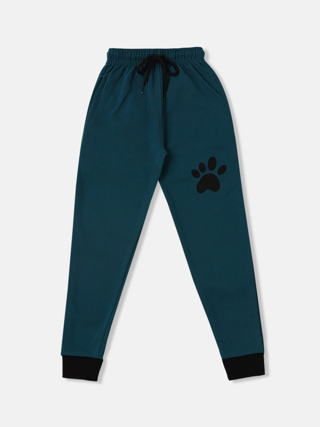

MADSTO Boys Mid-Rise Cotton Joggers, Teal
