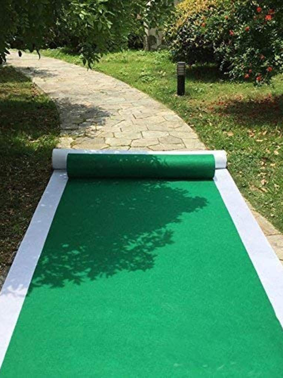 

F & B RUGS Green Non-Woven Anti-Skid Indoor Or Outdoor Carpet