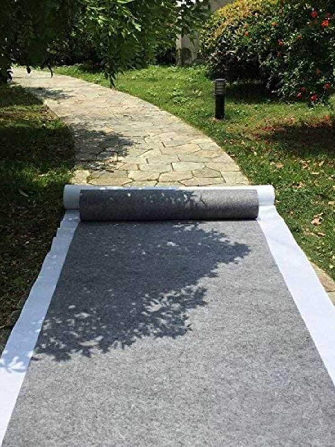 F & B RUGS Grey Non-Woven Anti-Skid Indoor Or Outdoor Carpet