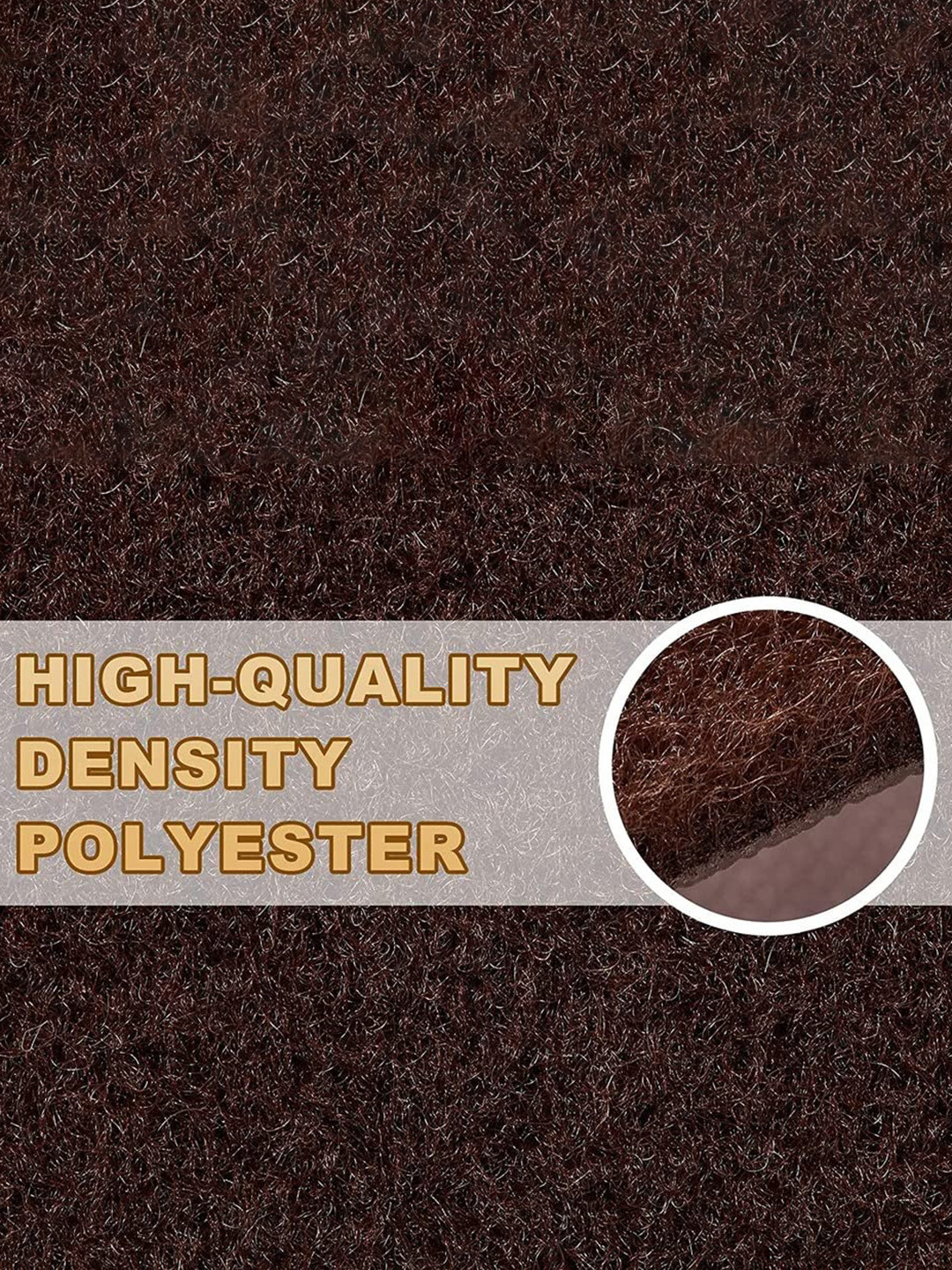 

F & B RUGS Brown Non-Woven Anti-Skid Indoor Or Outdoor Carpet