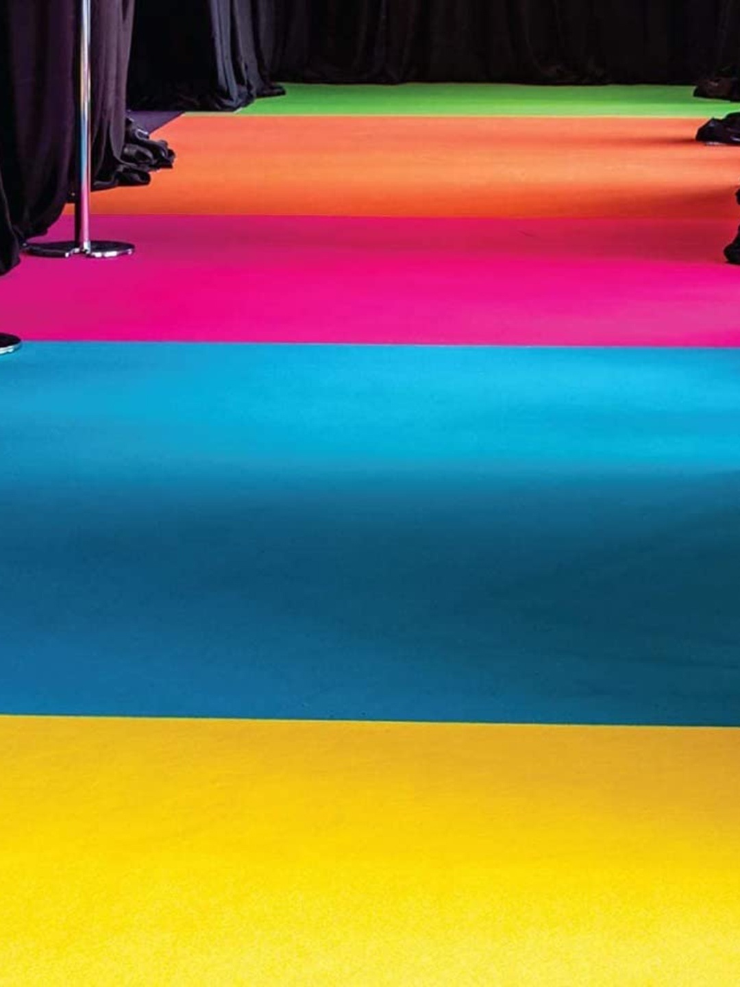 

F & B RUGS Blue Non-Woven Anti-Skid Indoor Or Outdoor Carpet