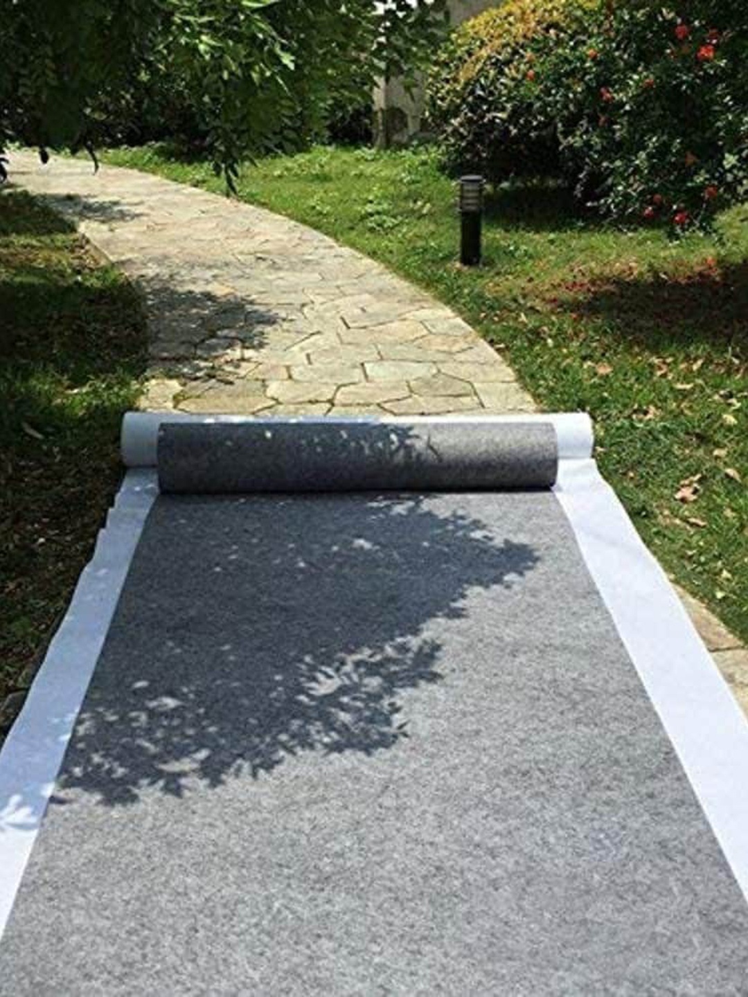 F & B RUGS Grey Anti-Skid Outdoor Carpet