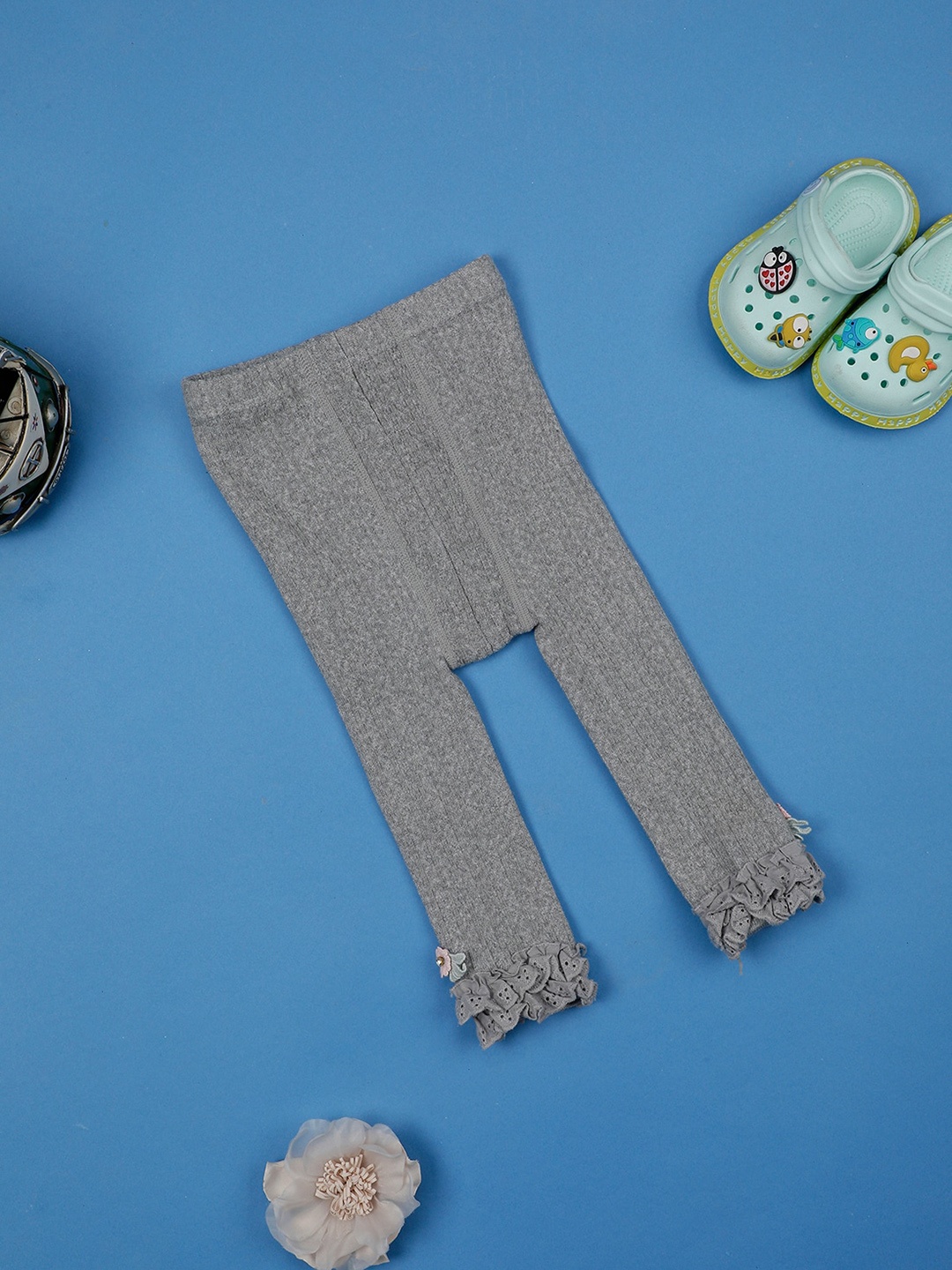 

One Friday Girls Ankle-Length Leggings, Grey