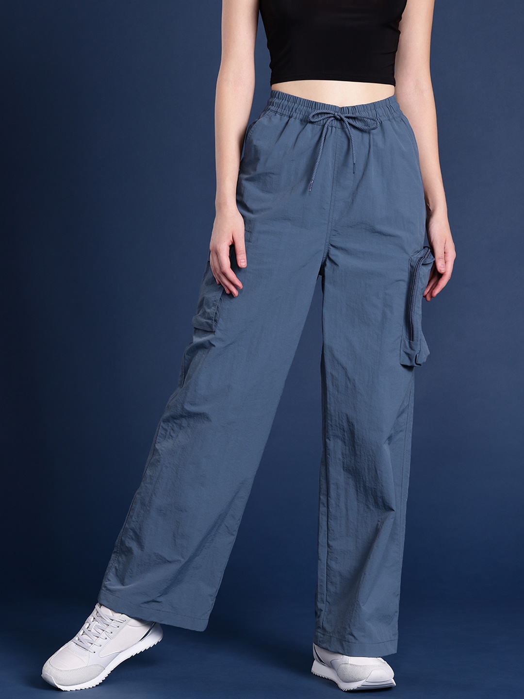 

Mast & Harbour Women Trousers, Blue