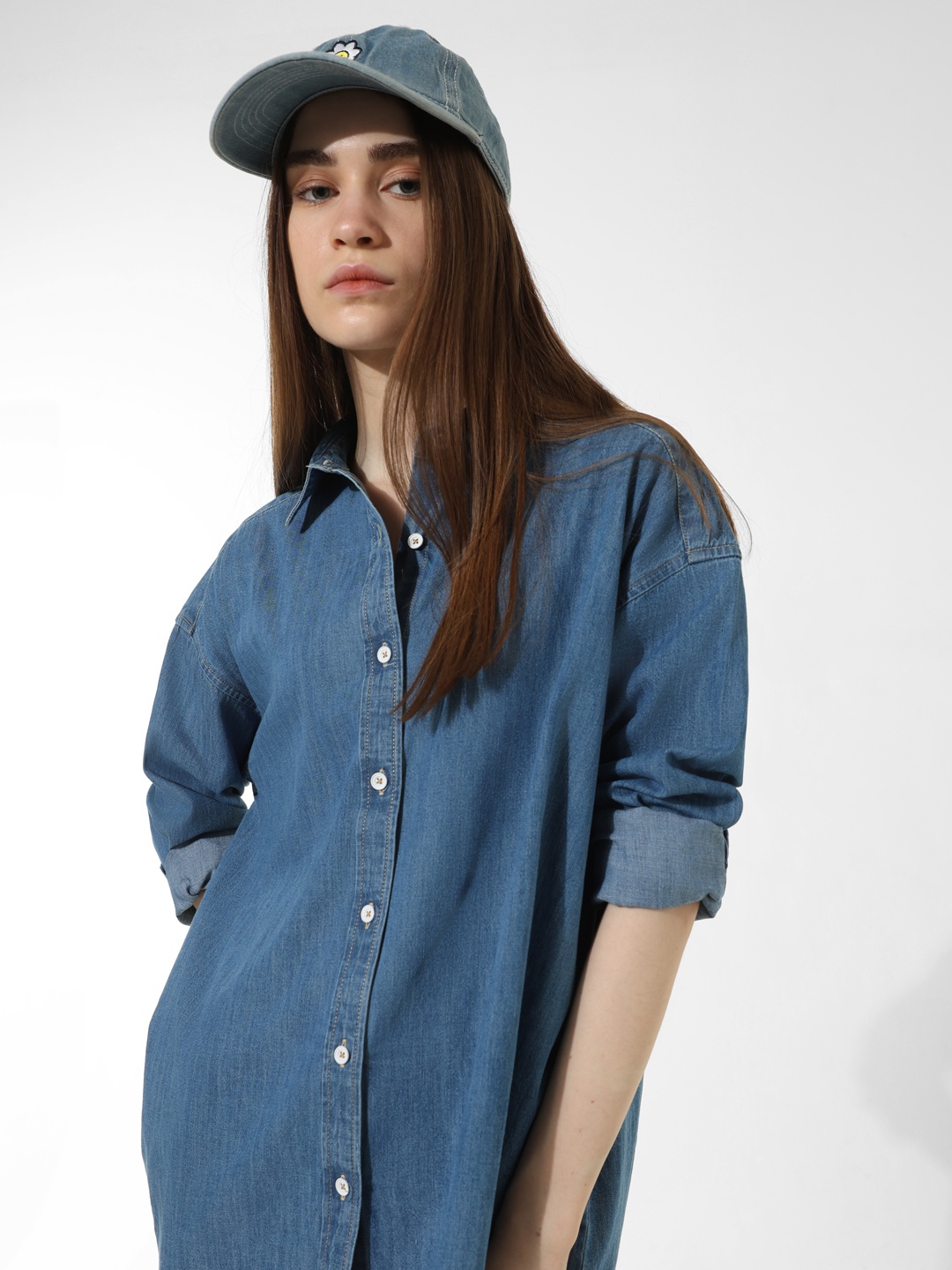 

ONLY Women Opaque Casual Shirt, Blue