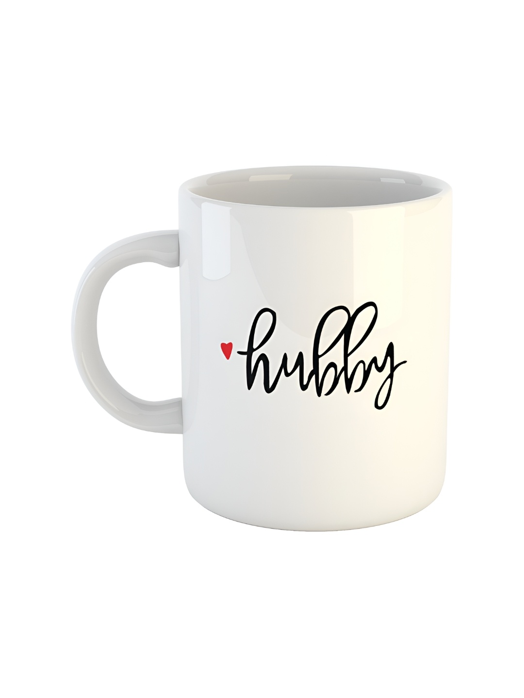 

ARTBUG White & White Printed Ceramic Glossy Core Set of Cups and Mugs