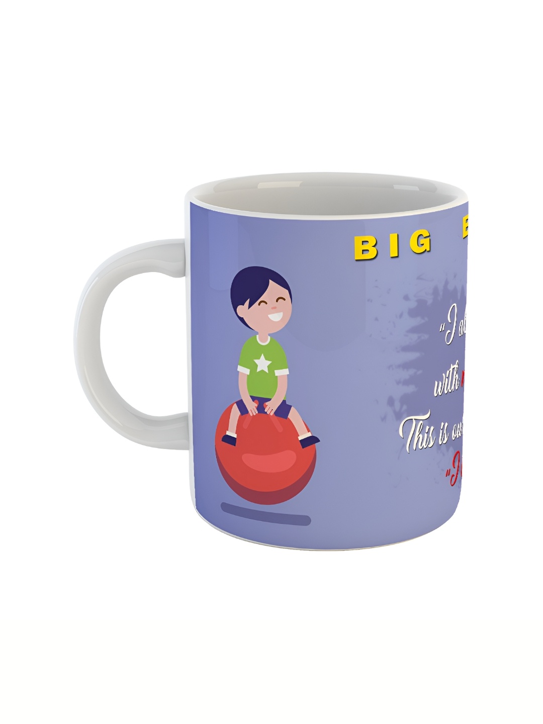 

ARTBUG White & White Printed Ceramic Glossy Core Set of Cups and Mugs