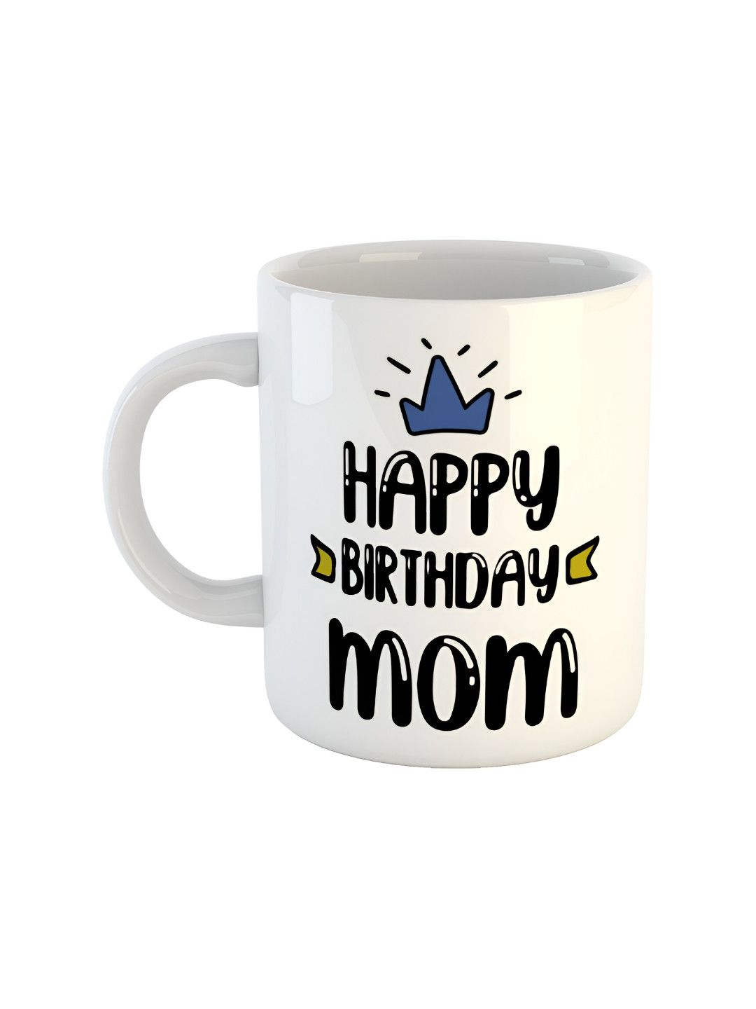 

ARTBUG White & White Printed Ceramic Glossy Core Set of Cups and Mugs