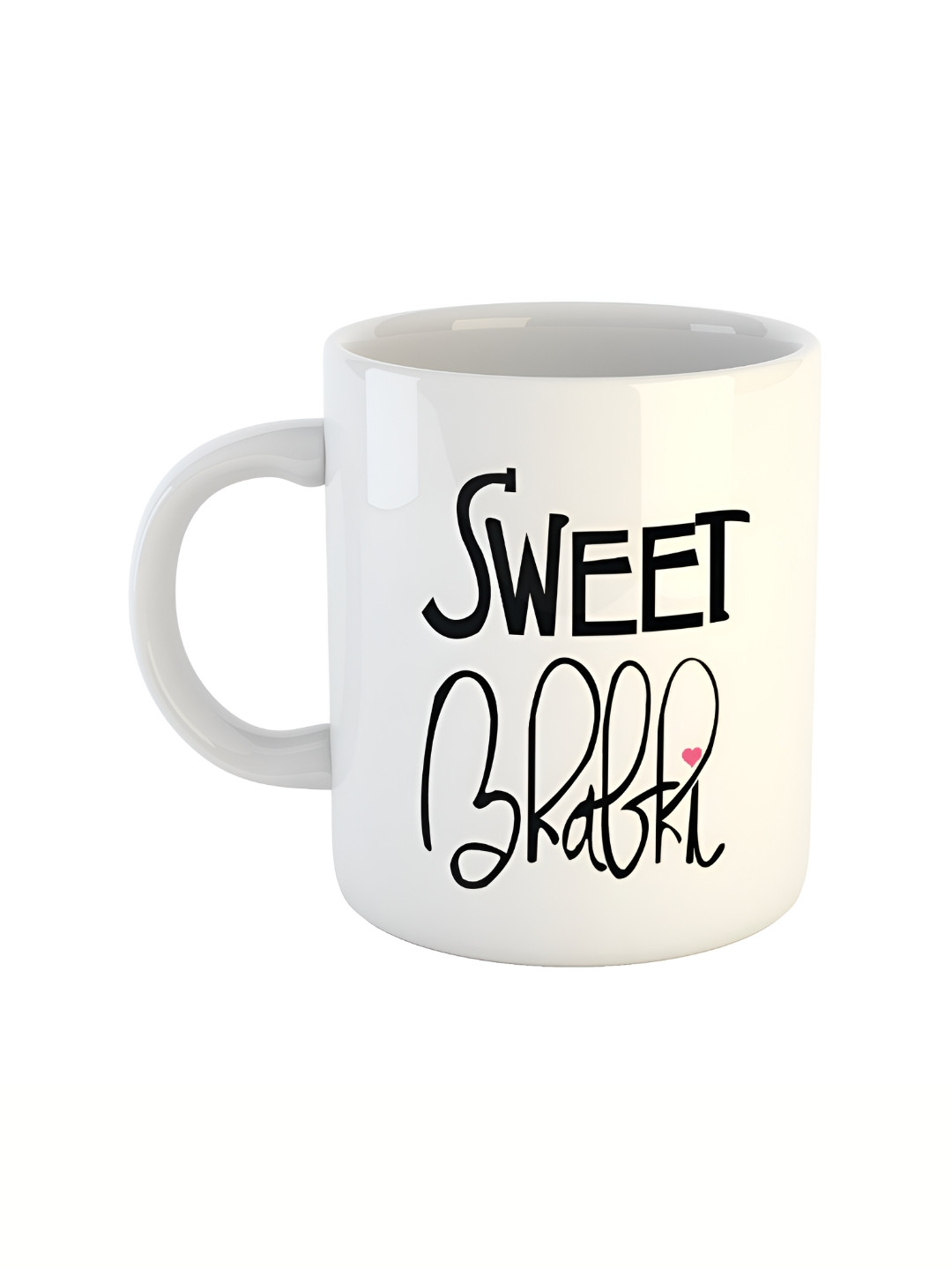 

ARTBUG White & White Printed Ceramic Glossy Core Set of Cups and Mugs