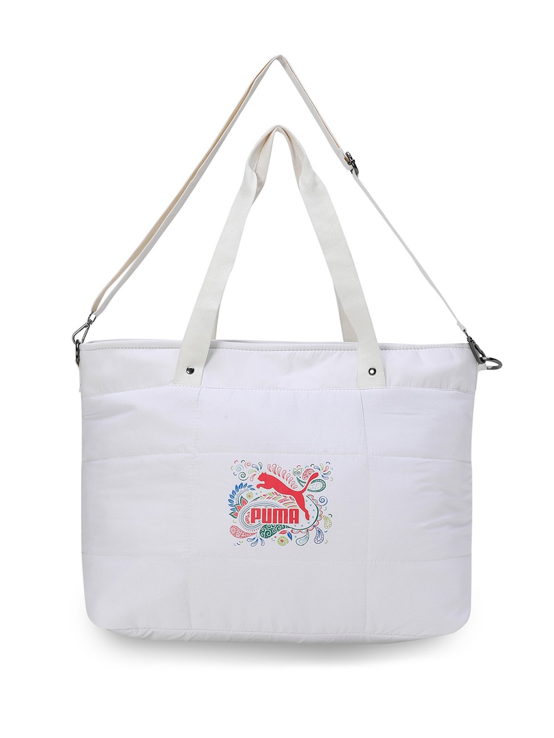 

Puma Logo Graphic Tote Bag, White