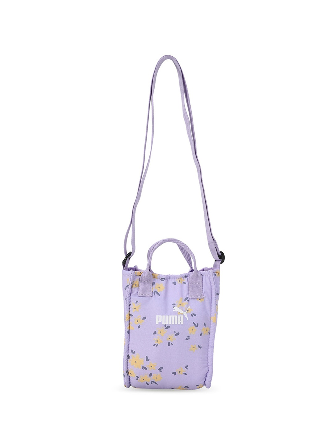 

Puma Floral Mini Tote Crossbody Bag, Purple