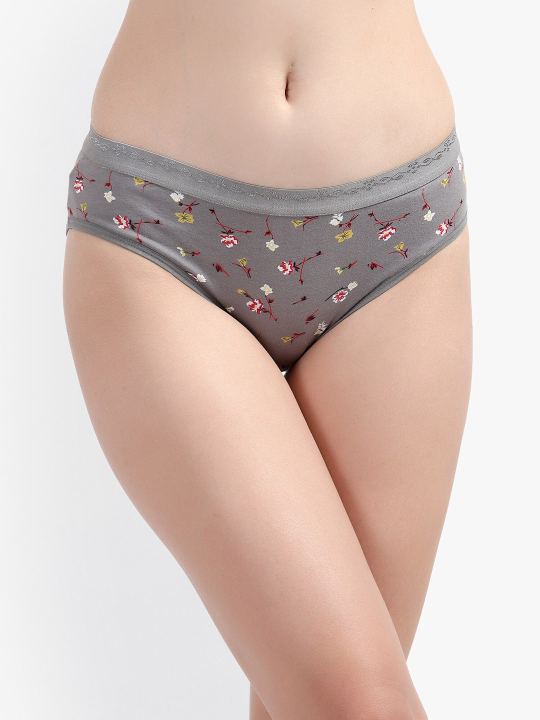 

Bruchi CLUB Printed Cotton Hipster Briefs, Grey