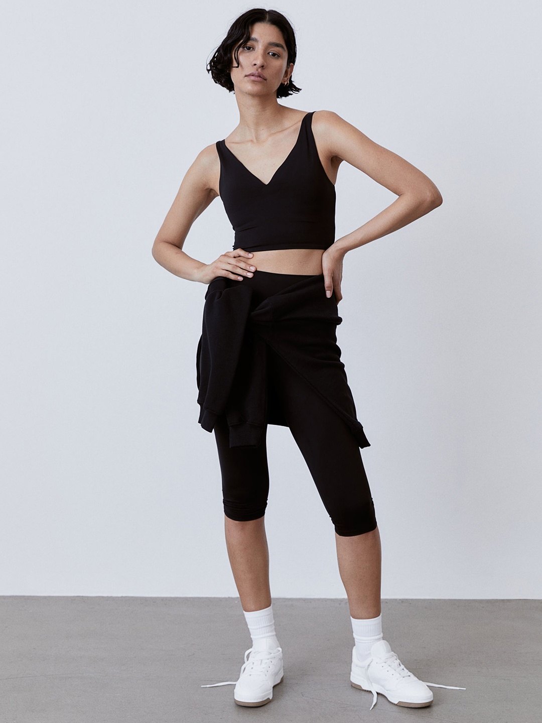 

H&M SoftMove Medium Support Sports Bra, Black