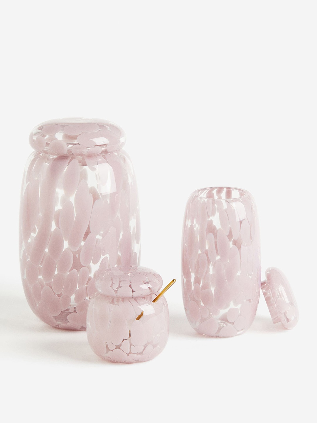 

H&M Pink Tall Glass Jar