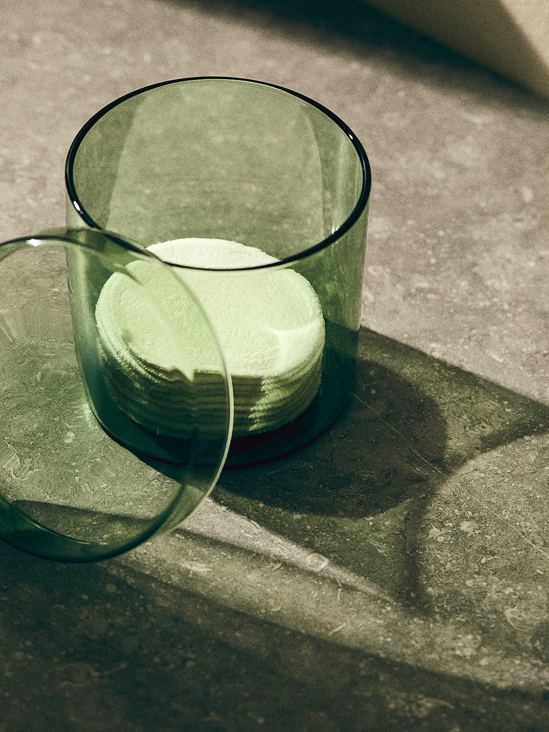 

H&M Green Glass Box With A Lid