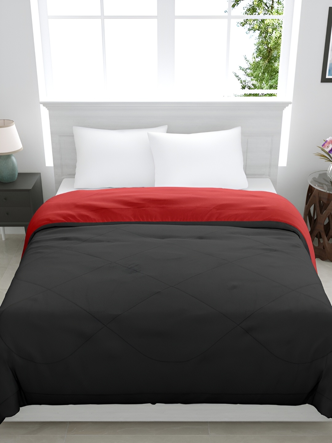 

GYT Black & Red Microfiber Mild Winter Single Bed Comforter
