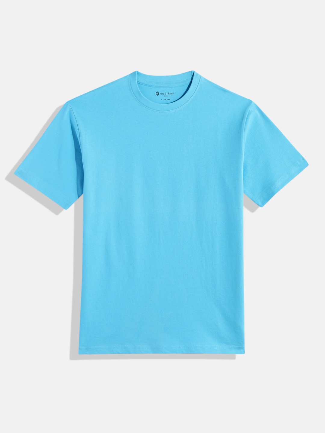 

Huetrap Girls Solid Pure Cotton T-shirt, Turquoise blue