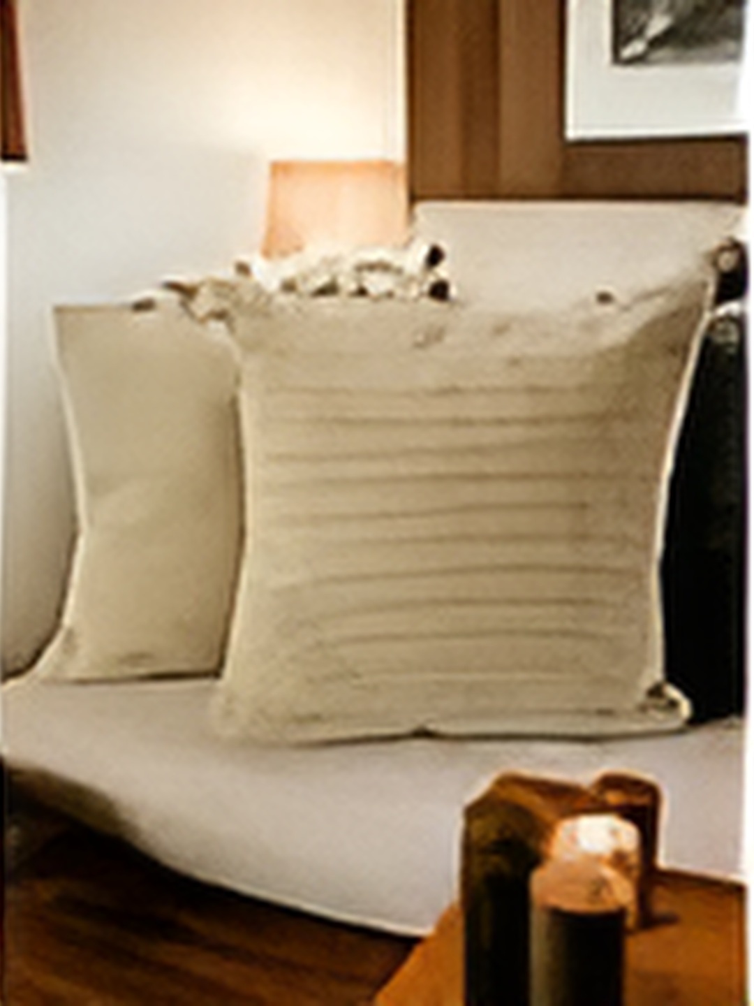 

CASA-NEST Gold-Toned Woollen Cushion Covers