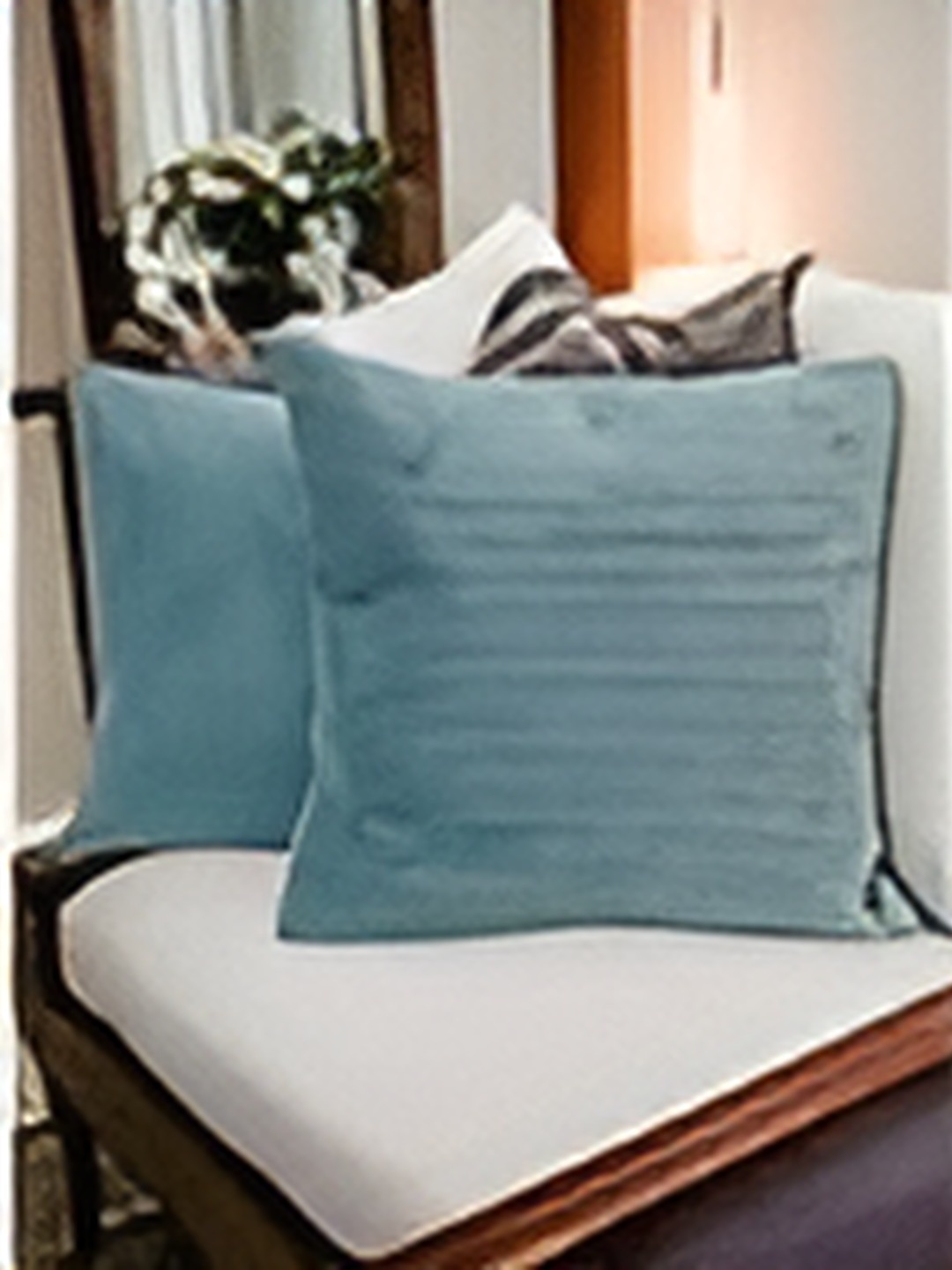 

CASA-NEST Blue Woollen Cushion Covers