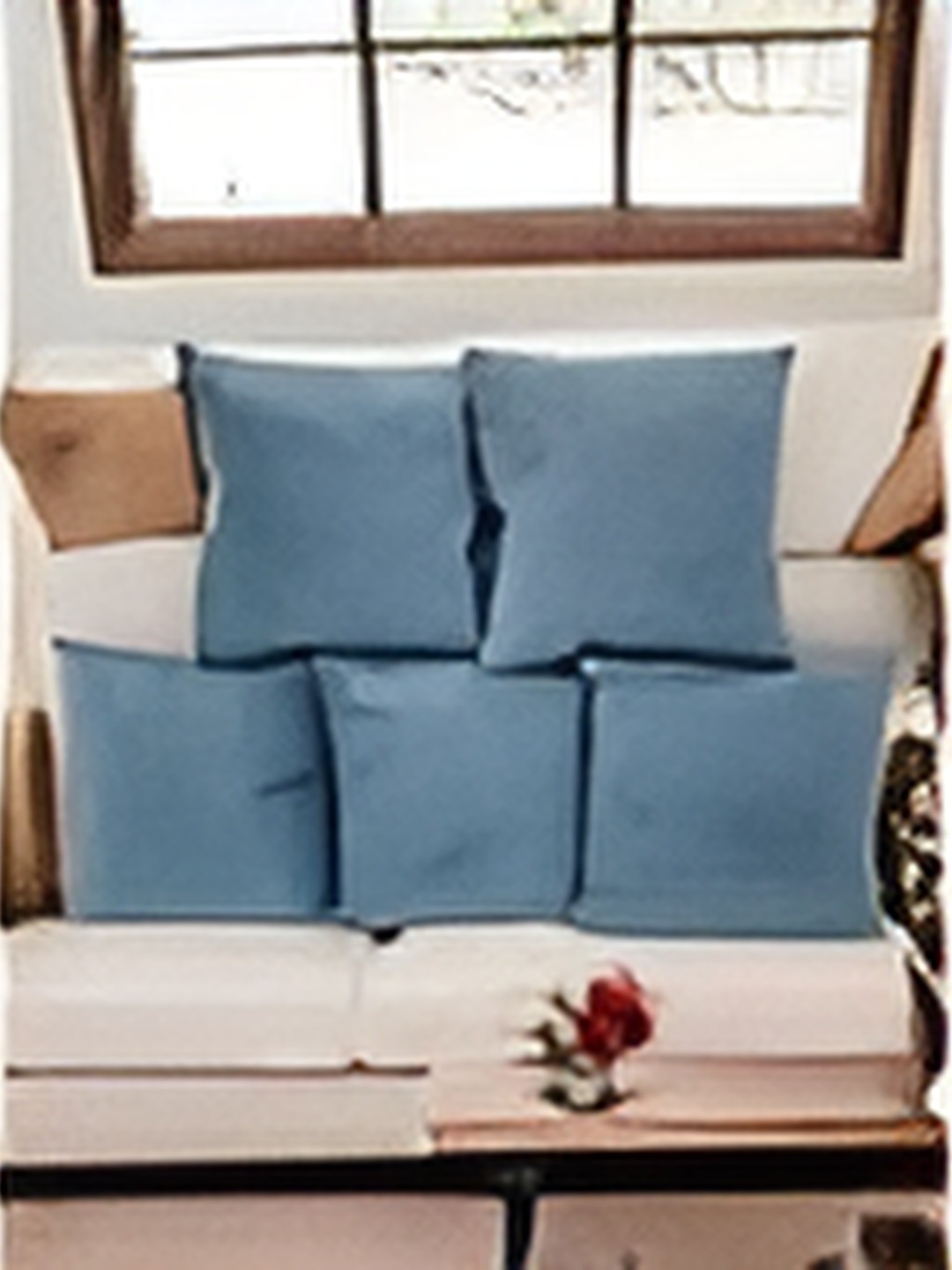 

CASA-NEST Blue Woollen Cushion Covers