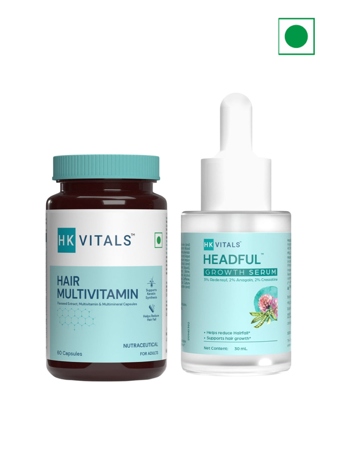 

HK VITALS Men Hairfall Solution Kit - Stage 1, White