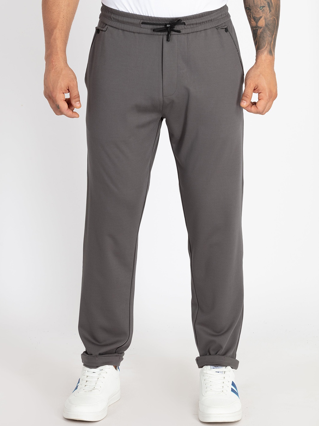 

Status Quo Men Regular-Fit Track Pants, Charcoal