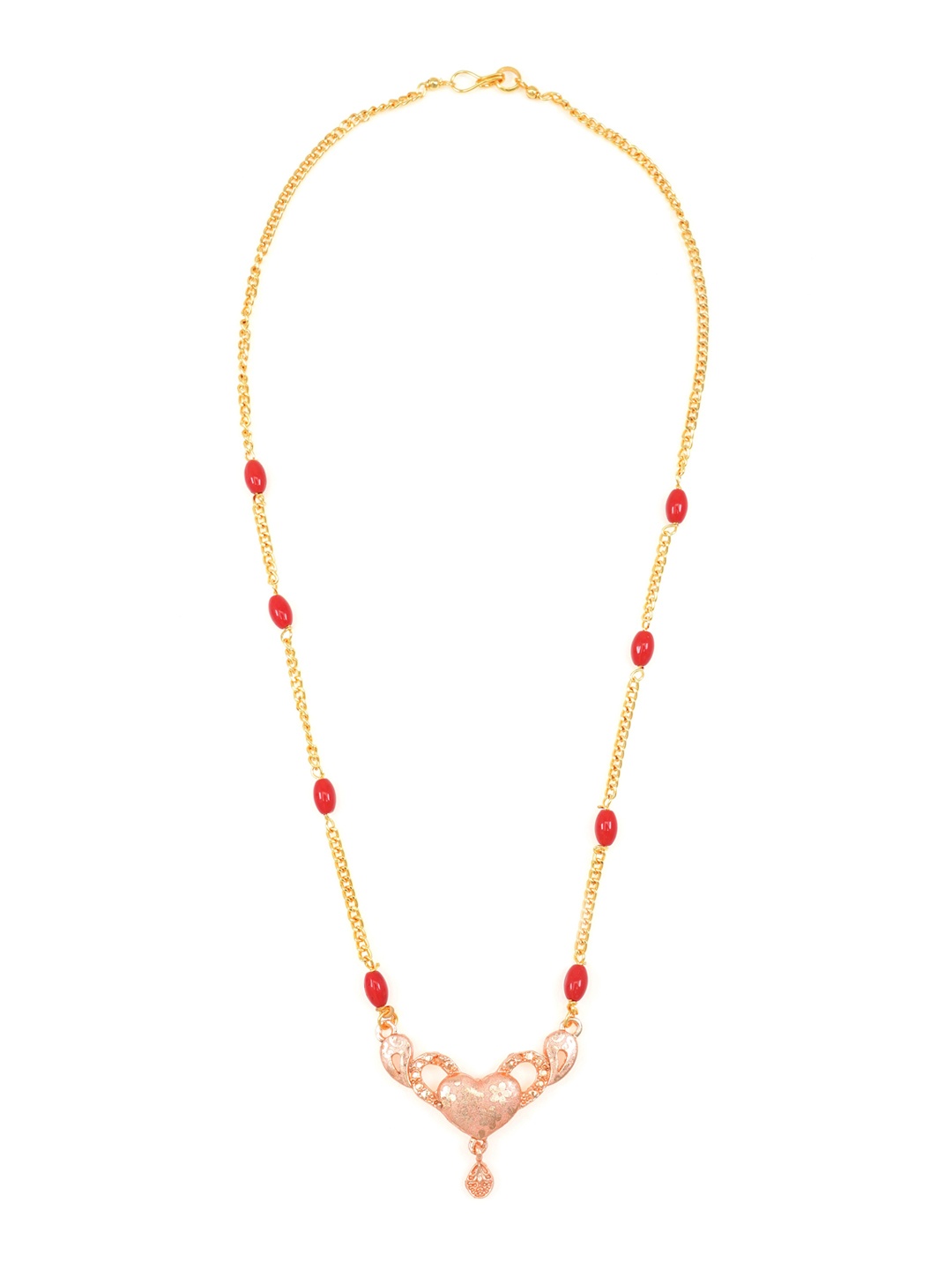

Ramdev Art Fashion Jwellery Gold-Plated Artificial Stones and Beads Mangalsutra