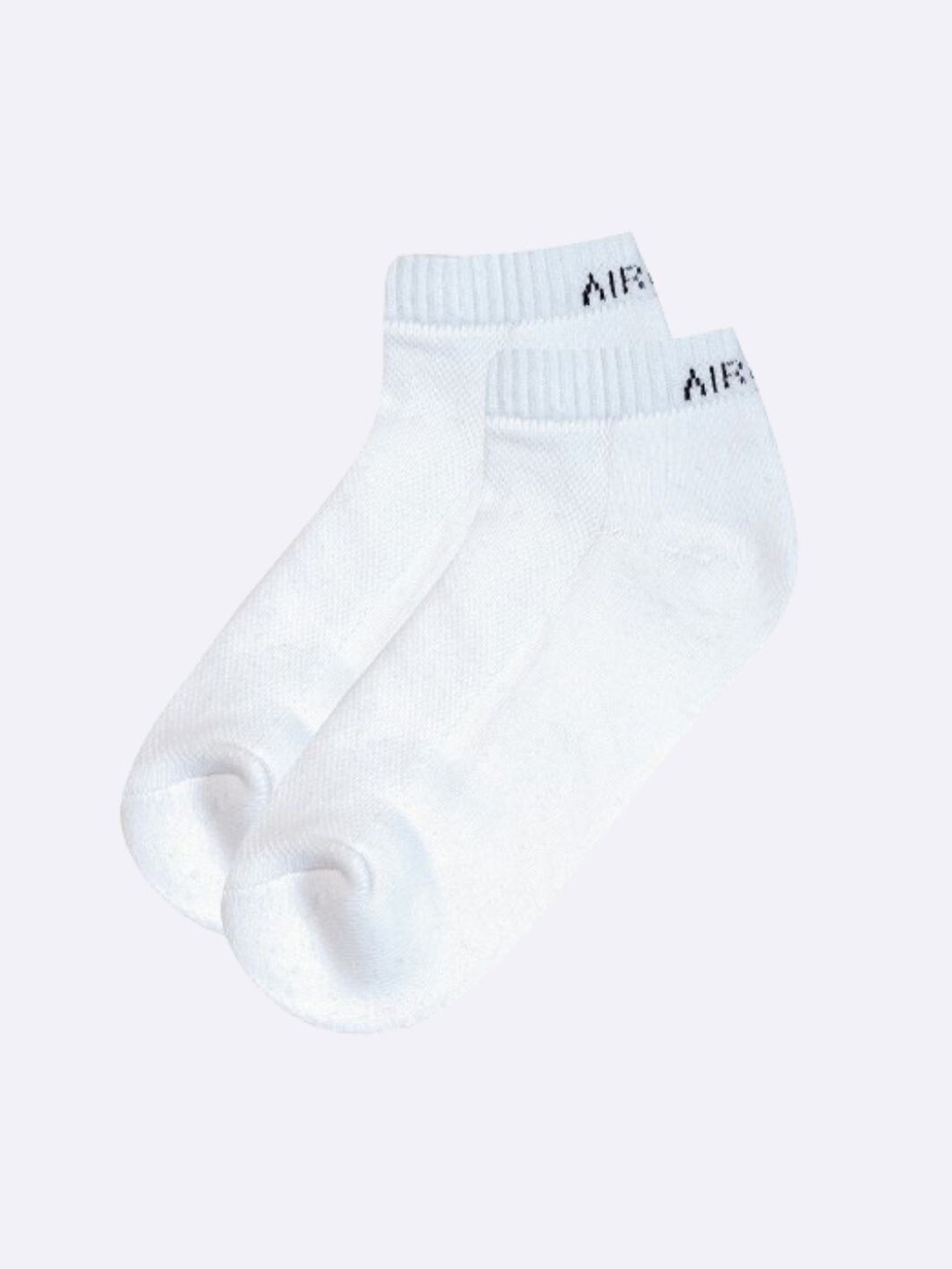 

AIR GARB Pure Cotton Low Cut Breathable Ankle Length Socks, White