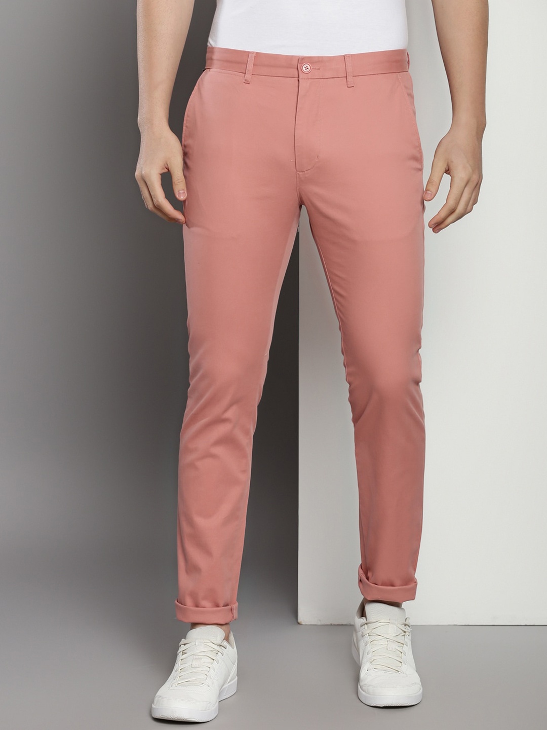 

Tommy Hilfiger Men Slim Fit Chinos Trousers, Pink