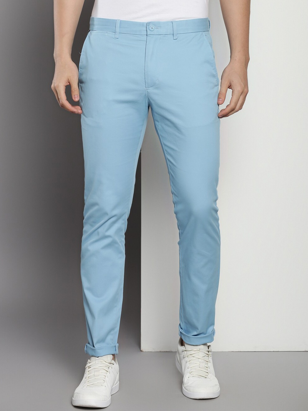 

Tommy Hilfiger Men Slim Fit Chinos Trousers, Blue