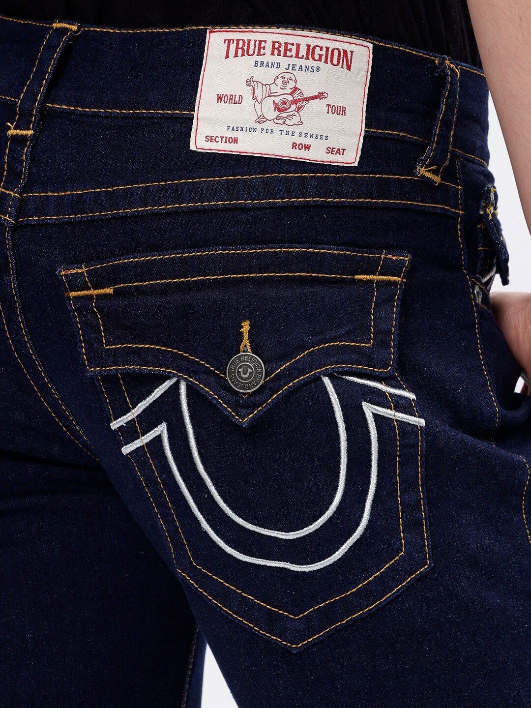 

True Religion Men Mid-Rise Straight Fit Jeans, Blue