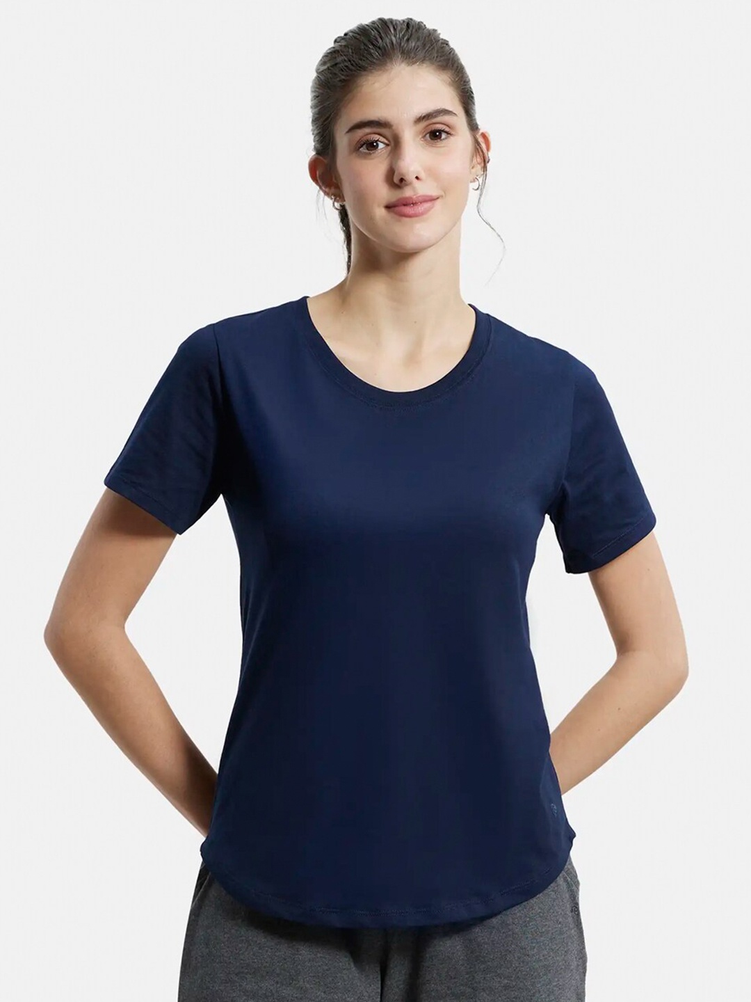 

Jockey Women Pockets T-shirt, Navy blue