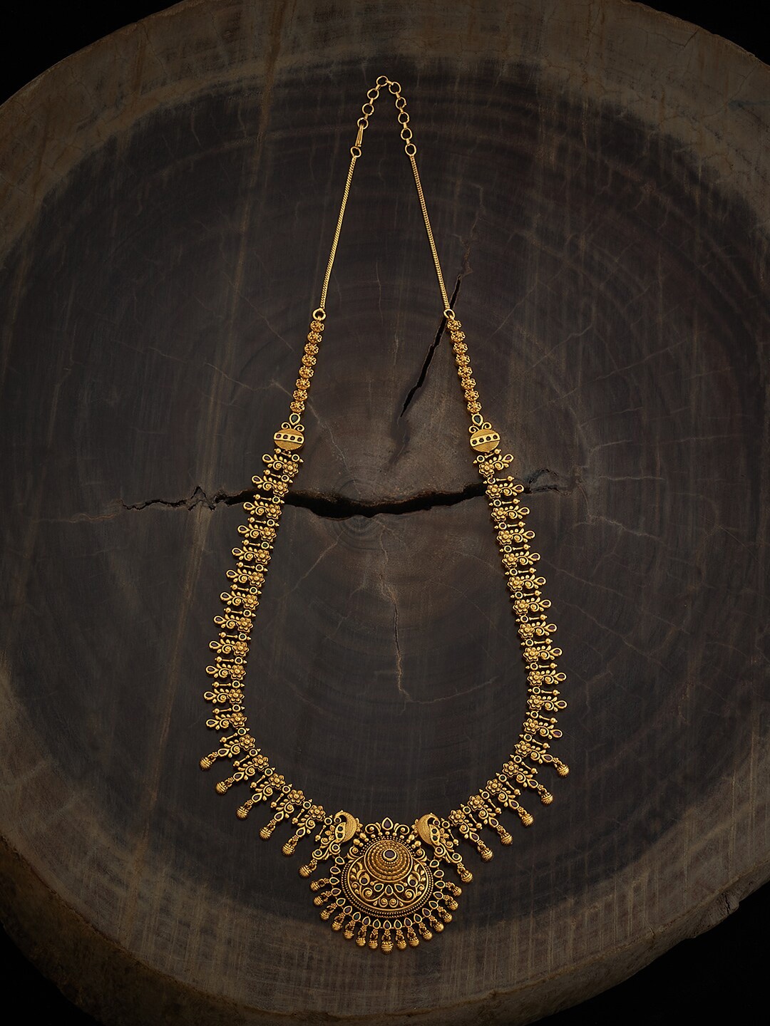 

Kushal's Fashion Jewellery Gold-Plated Antique Necklace