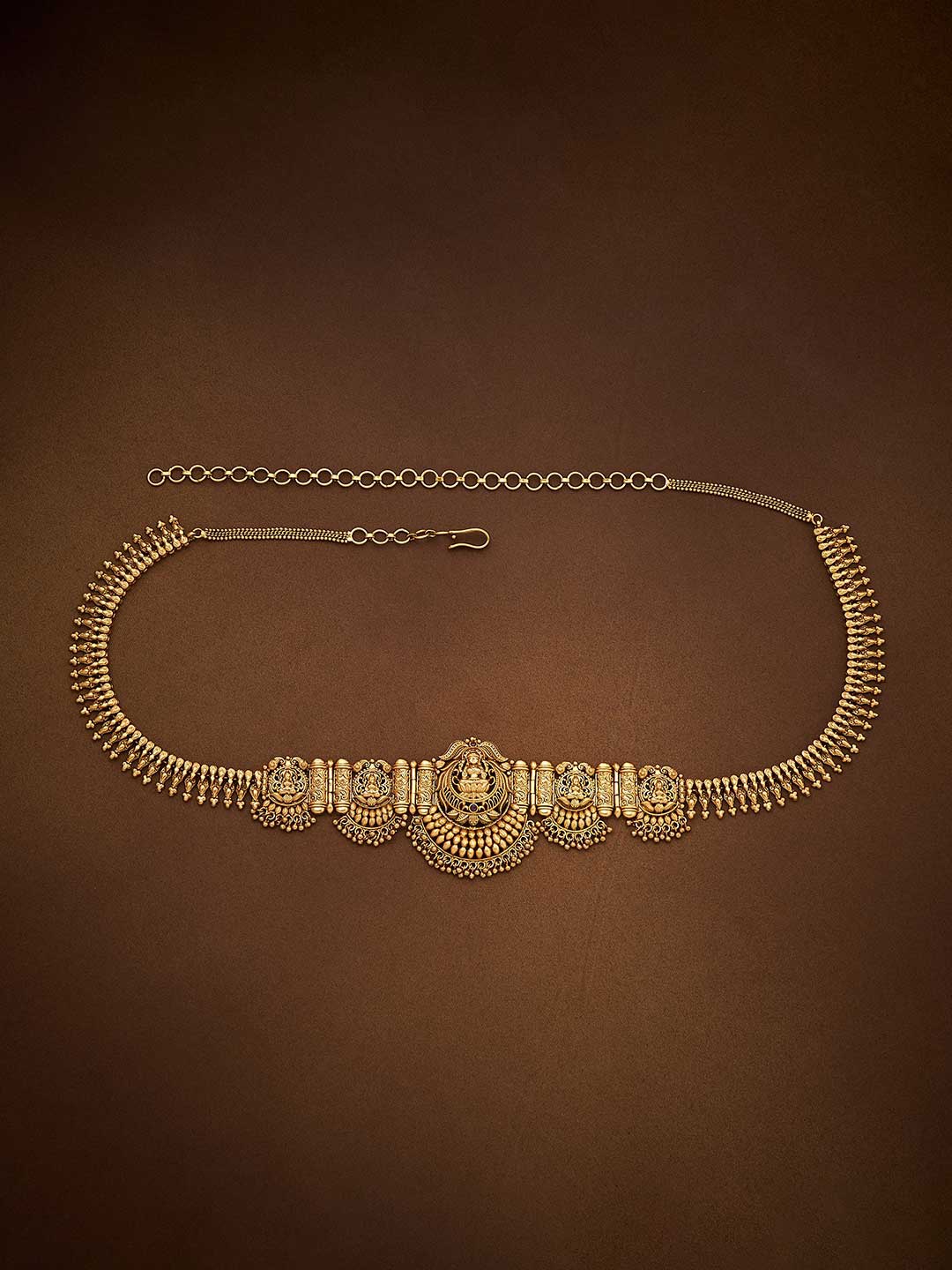 

Kushal's Fashion Jewellery Gold Plated Waist Chain Saree Accessory