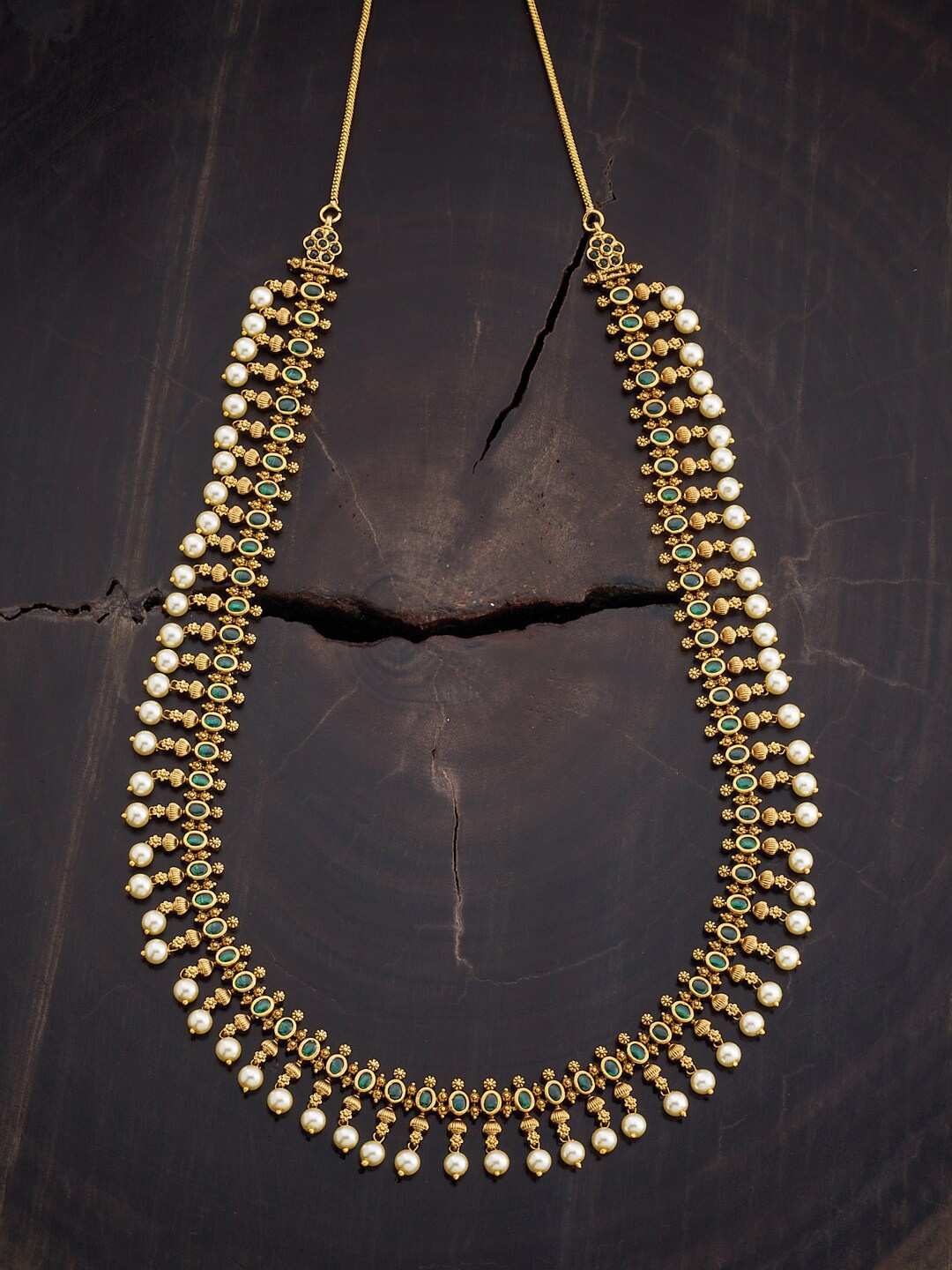 

Kushal's Fashion Jewellery Gold-Plated Antique Necklace