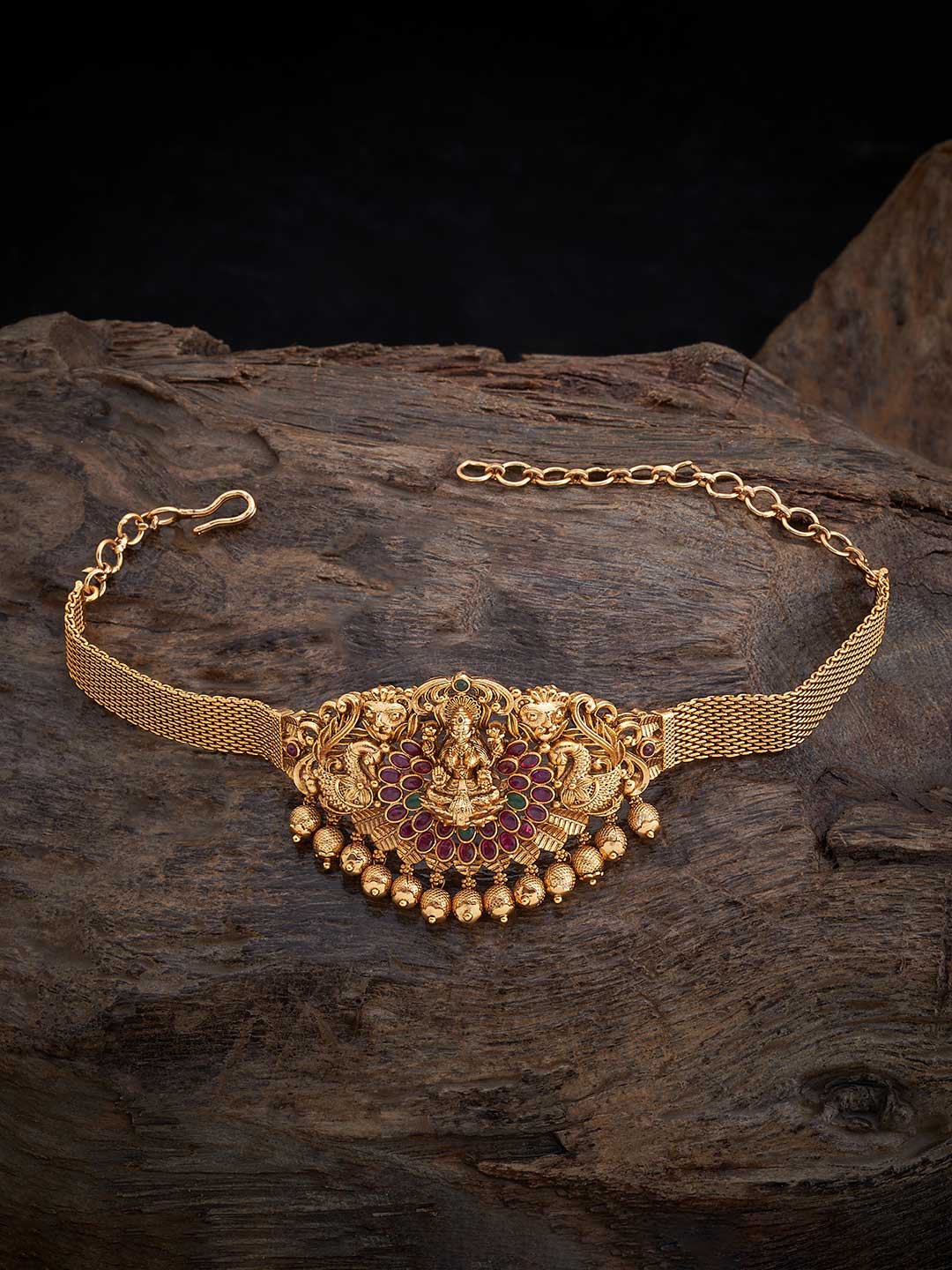 

Kushal's Fashion Jewellery Women Antique Gold-Plated Armlet Bracelet